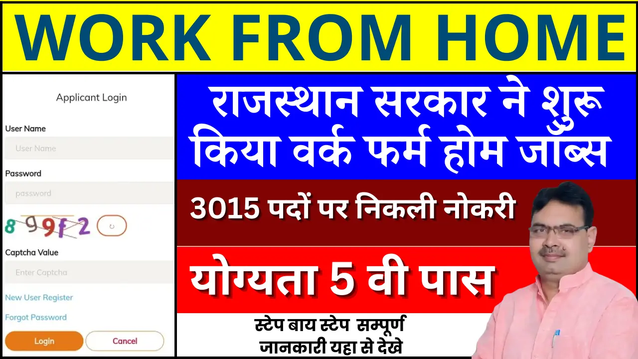 Rajasthan Work From Home Jobs 2024