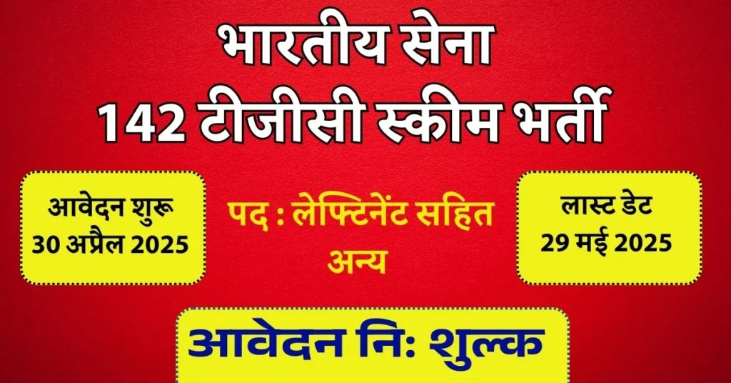 भारतीय सेना में ऑफिसर बनने का सुनहरा शानदार मौका