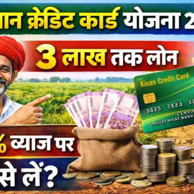Kisan Credit Card Yojana 2026 – 3 Lakh Tak Loan 4% Byaj Par Kaise Le