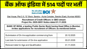 Bank Of India Recruitment 2026