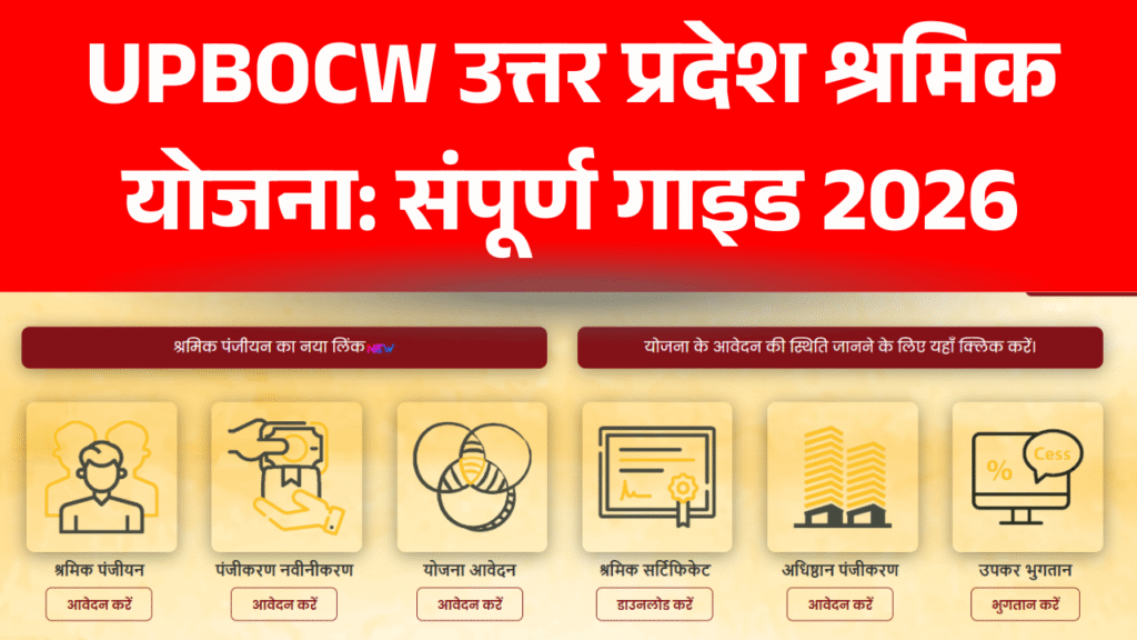 UPBOCW उत्तर प्रदेश श्रमिक योजना: संपूर्ण गाइड 2026