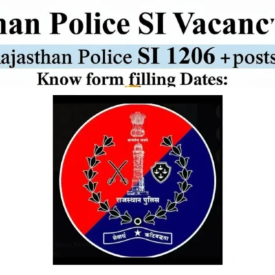 Rajasthan Police SI Vacancy 2026 – 1206 Padon Par Bharti, Form Bharne Ki Date Jari