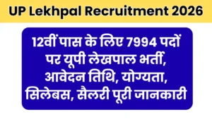 UP Lekhpal Recruitment 2026