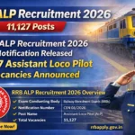 RRB ALP Recruitment 2026 – 11,127 Posts