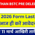 Rajasthan BSTC Pre Deled 2026 Notification