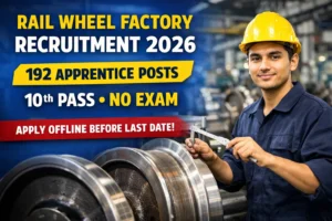 Rail Wheel Factory Recruitment 2026