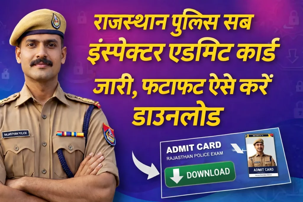 RPSC SI Admit Card 2026