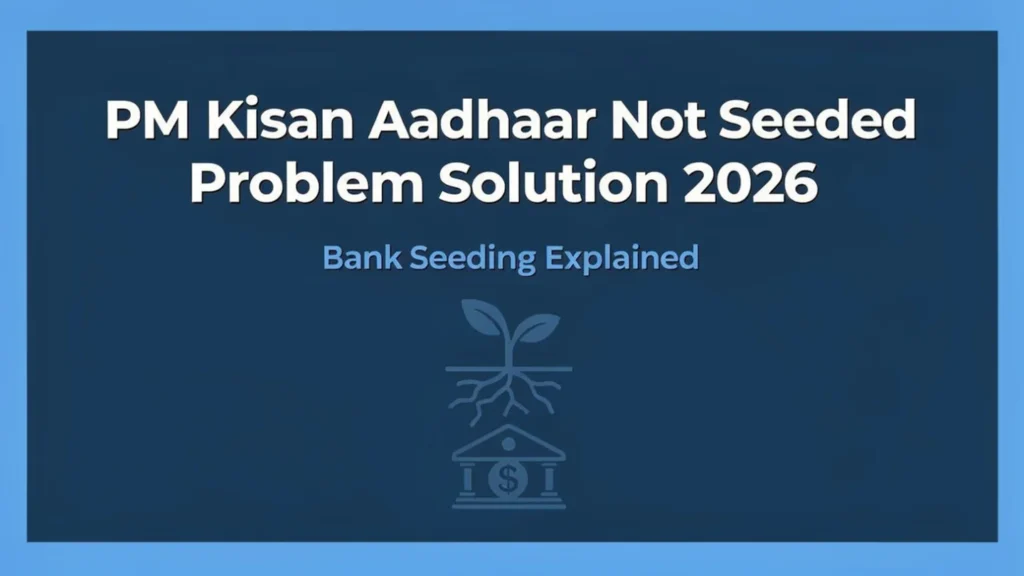 PM Kisan Aadhaar Not Seeded Problem Solution 2026 [Bank Seeding]